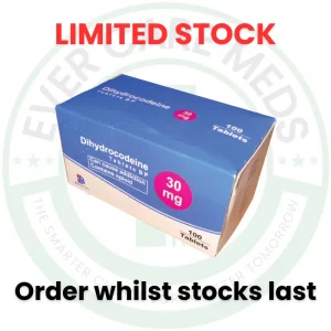 Dihydrocodeine tablets in stock at Ever Care Meds with limited availability in the UK.